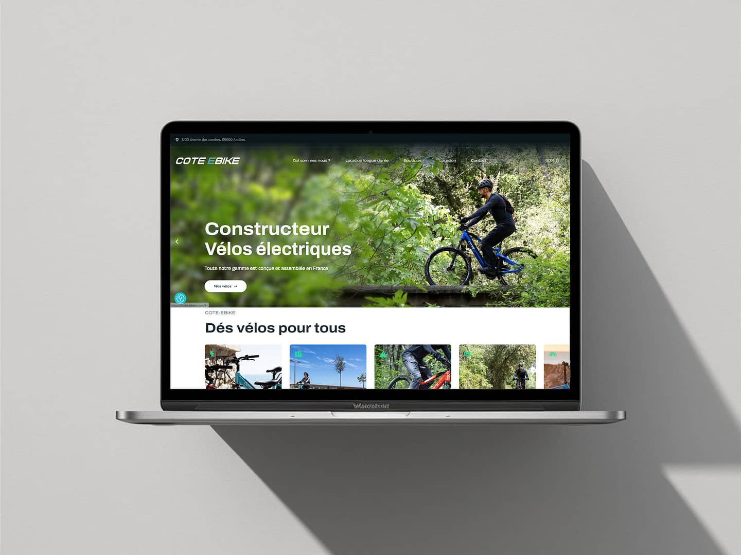 Création site web – Cote-ebike.com