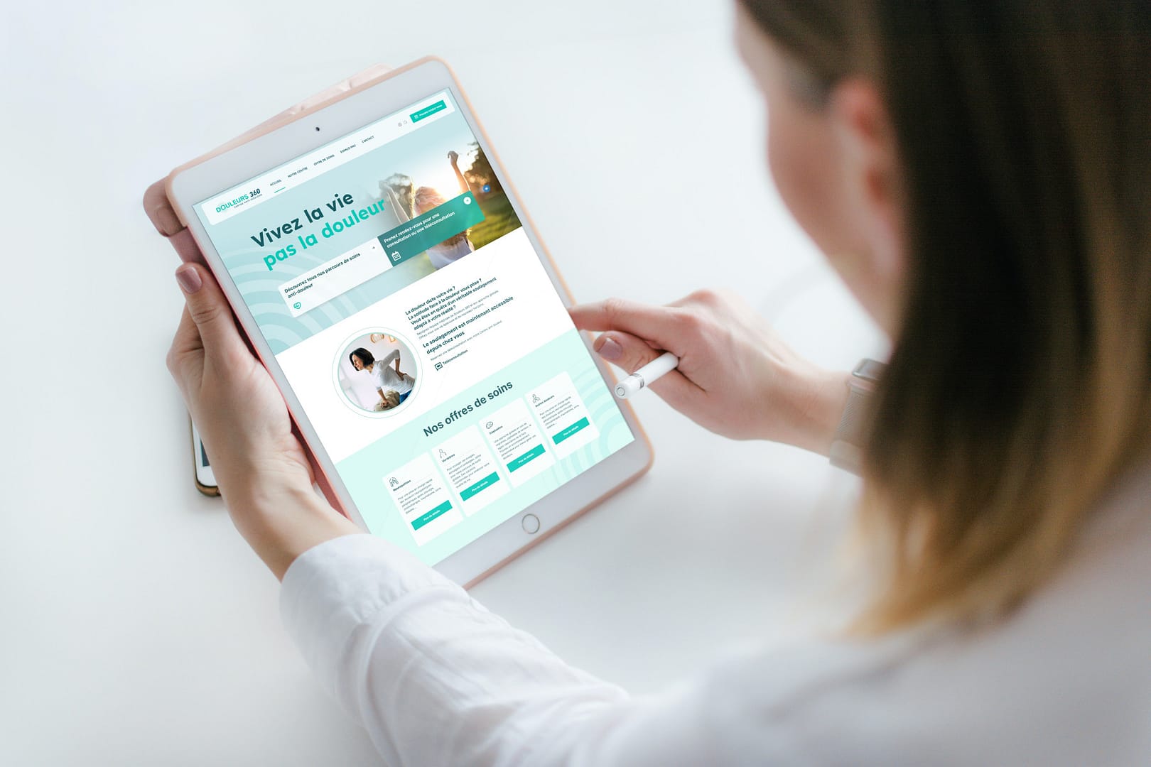 Conception site web Douleurs 360