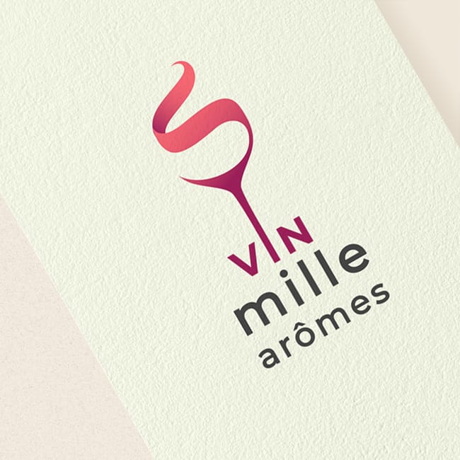 Création logo Vin milles âromes
