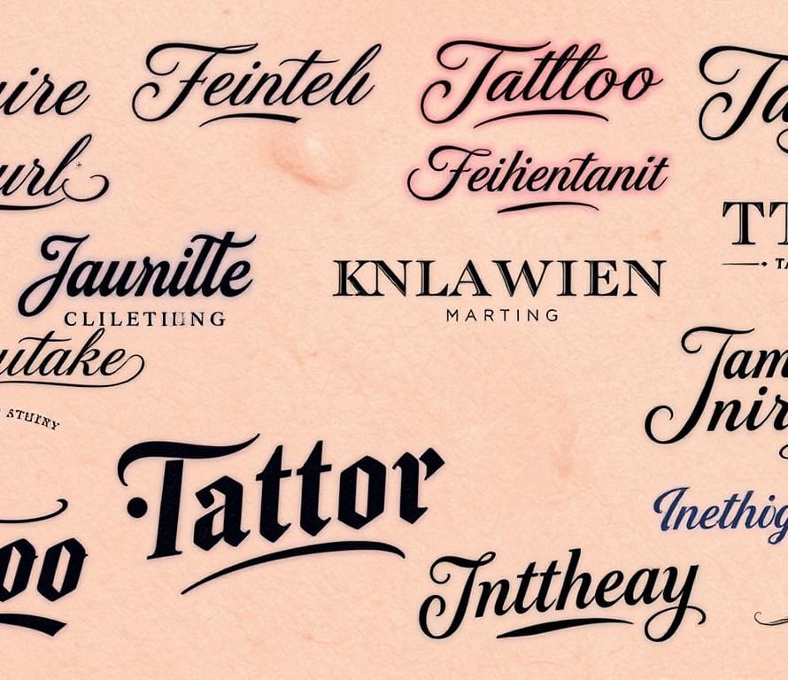 typographie tatouage styles