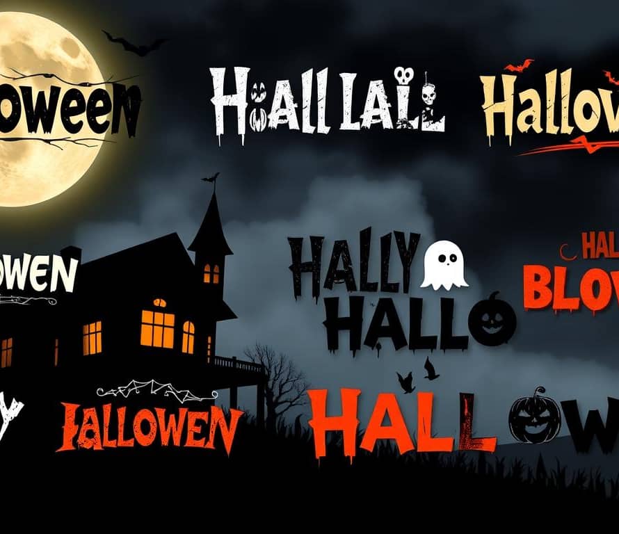 typographie écriture haloween